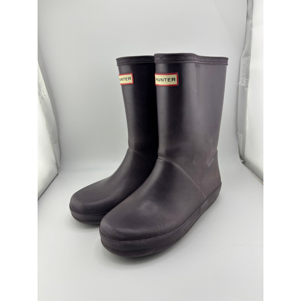 Hunter Kids First Classic Rain Boots Purple Matte Waterproof Size 12 Boots